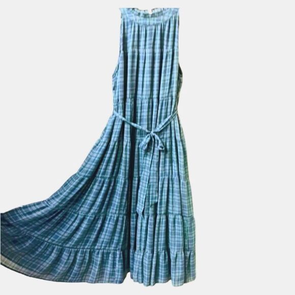  Torrid Plus Size Maxi Lindsay Plaid Hi-Lo Tiered Dress 3X 👗 - Picture 5 of 15